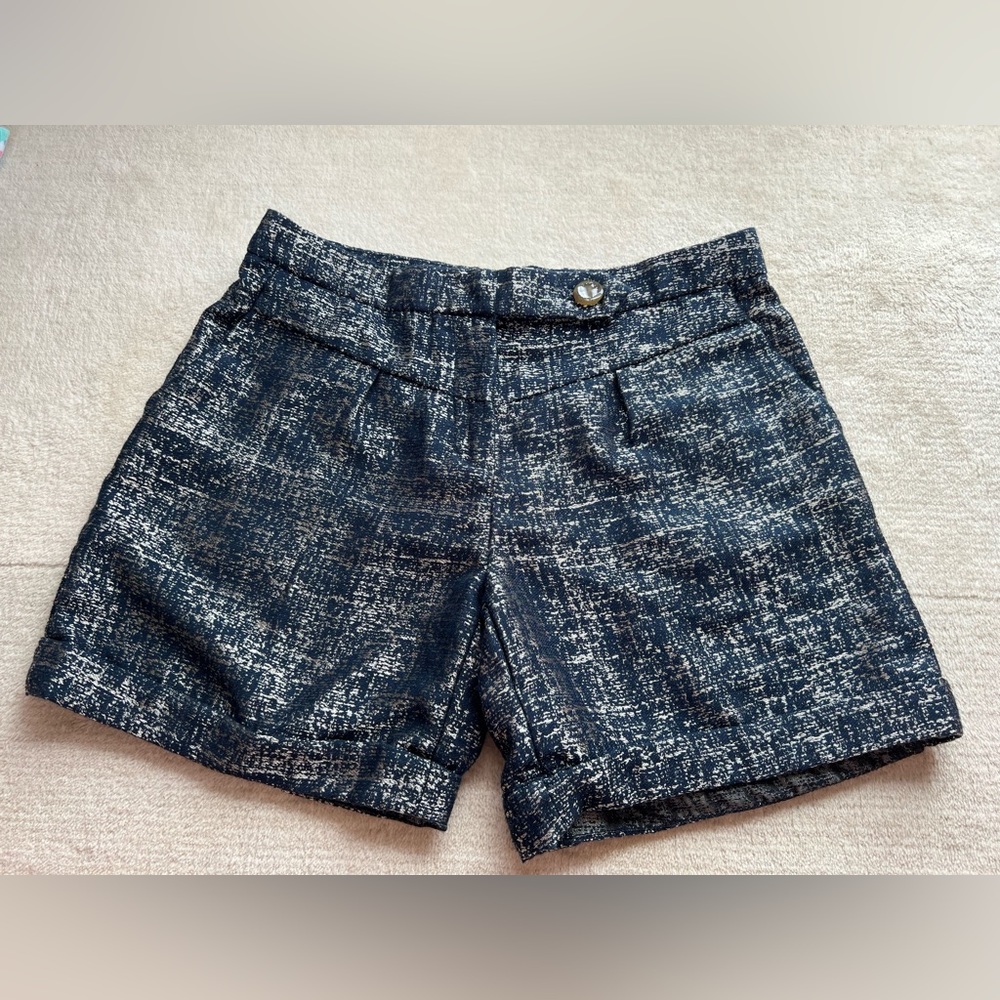 Anthropologie black and gold shorts 2